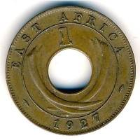 (№1922km22) Монета Восточная Африка 1922 год 1 Cent (нет, Н или кн)