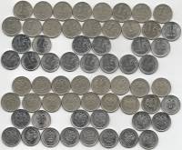 (1997-2022 СПМД ММД 31 монета по 1 рублю) Набор монет Россия   XF