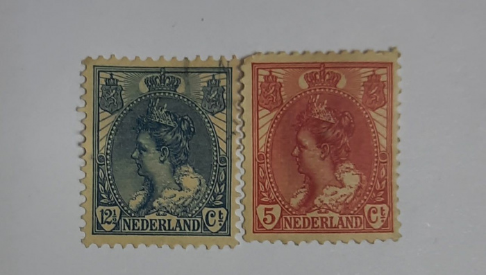 (--) Набор марок Нидерланды &quot;2 шт.&quot;  Негашеные  , II O