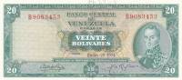 (№1974P-46e.2) Банкнота Венесуэла 1974 год "20 Boliacute;vares"