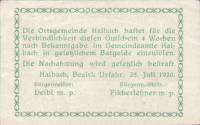 (№1920) Банкнота Австрия 1920 год "50 Heller"