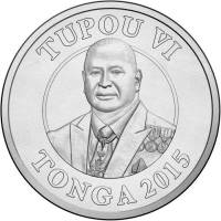 () Монета Тонга 2015 год 50 сенити ""  Сталь  UNC