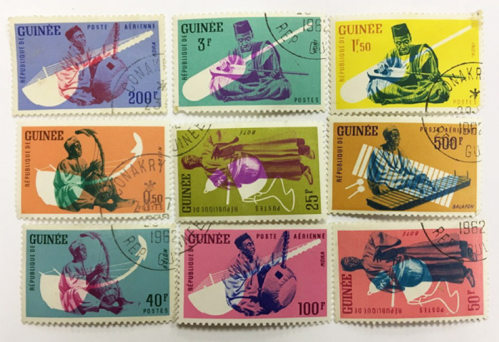 (--) Набор марок Гвинея &quot;9 шт.&quot;  Гашёные  , III Θ