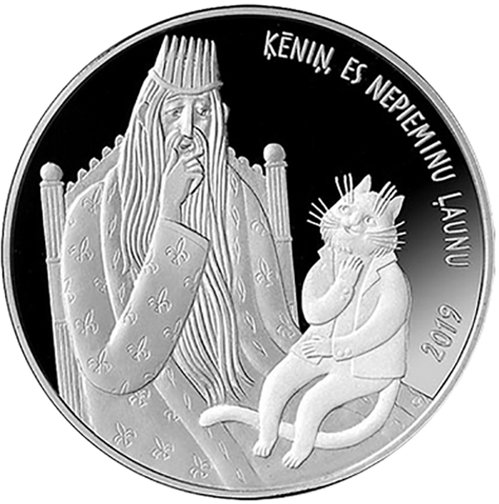 (2019) Монета Латвия 2019 год 5 евро &quot;Кошкина мельница&quot;   PROOF