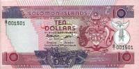 Банкнота Соломоновы Острова 1986 год 10 долларов    UNC