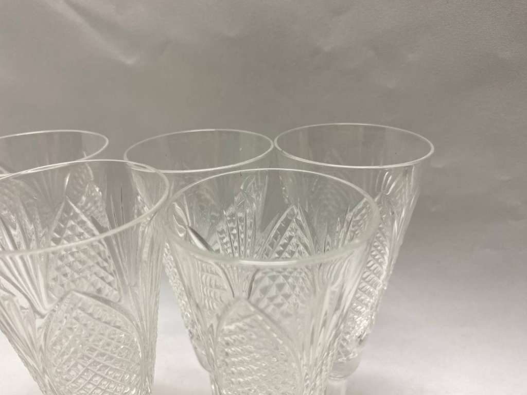 Фужеры для шампанского, 6 шт хрусталь СССР