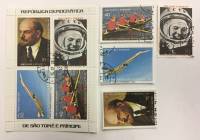 Набор из 4 марок + 1 блока, Сан-Томе, Гашёные, III Θ (сост. на фото) 