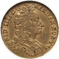 (№1715km510) Монета Дания 1715 год frac12; Ducat (1 Rixdaler Куранта)