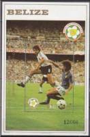 (№1982-55) Блок марок Белиз 1982 год "Италия в Германия", Гашеный