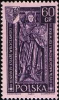 (1961-032) Марка Польша "Надгробие герцога Генриха IV" , III Θ