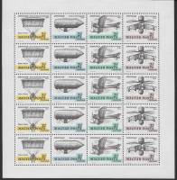 (1967-011) Лист марок (20 м 4х5) Венгрия "Авиация" ,  III O