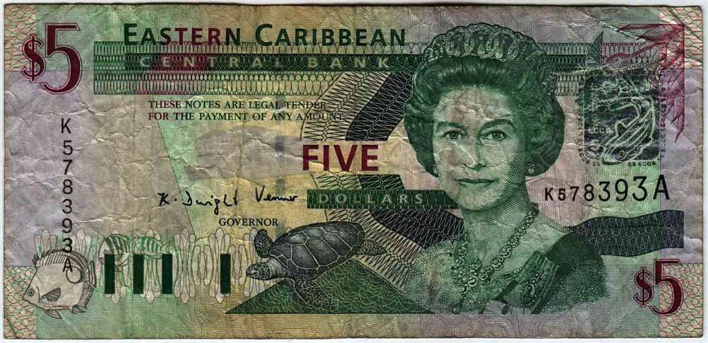 () Банкнота Восточно-Карибские штаты 2003 год   &quot;&quot;   VF