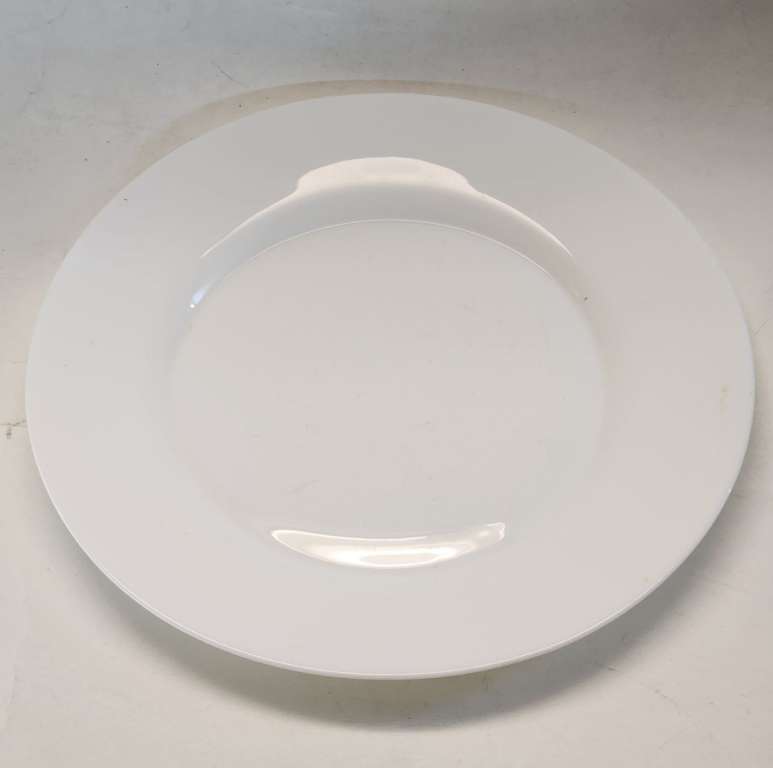 Салатник яркий тарелка - блюдо белая  стеклокерамика