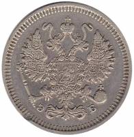 1909, СПБ ЭБ Монета Россия-Финдяндия 1909 год 10 копеек Орел C, гурт рубчатый, Ag 500, 1.8 г Серебро
