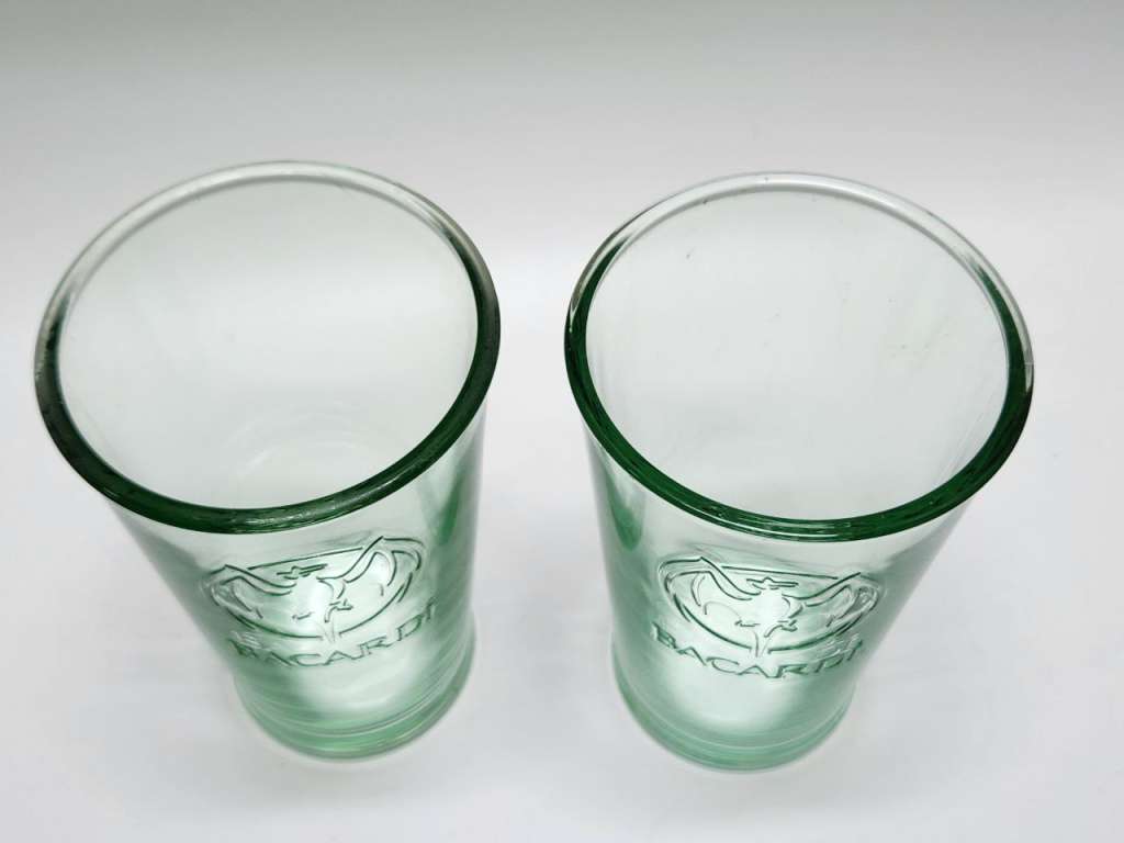 Бокалы стаканы Бакарди Bacardi 2 штуки высота 14 см толстое стекло