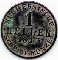 () Монета Германия (Империя) 1843 год 1  ""   Медь  UNC