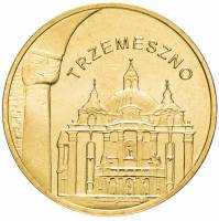 (196) Монета Польша 2010 год 2 злотых "Тшемешно"  Латунь  UNC