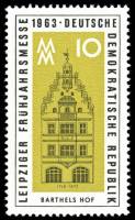 (1963-014) Марка Германия (ГДР) "Бартельс Хоф"    Ярмарка, Лейпциг III O