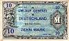 1944 Банкнота Германия Оккупация союзниками 10 марок    VF