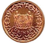 (№1987km11b) Монета Суринам 1987 год 1 Cent