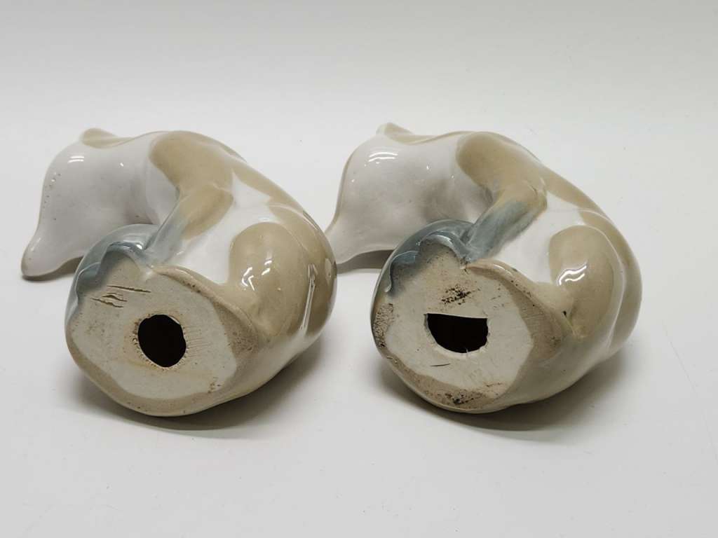 Статуэтки фигурки Лисята 2 штуки фарфор ЛЗФИ