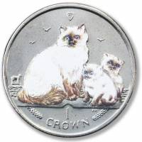 () Монета Остров Мэн 2007 год 1 крона ""   AU