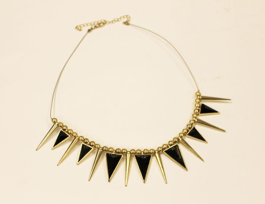 Колье "Ночь", металл, пластик (состояние на фото)