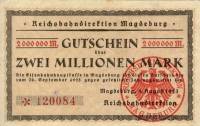 (№1923P-S1312) Банкнота Германия 1923 год "2,000,000 Mark"