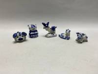 Сувенирные фигурки гжель, 5шт