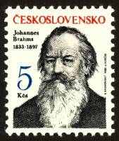 (1983-005) Марка Чехословакия "Й. Брамс"    Личности III O