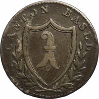 (№1805km196 (basel)) Монета Швейцария 1805 год 1 Batzen