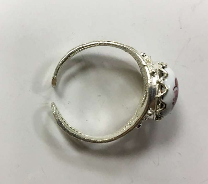 Перстень "Финифть", серебрение (сост. на фото)