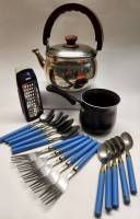 Чайник Bohmann Турка Терка с контейнером Столовые приборы  СССР 15 шт 