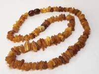Бусы янтарь с застежкой общая длина 45 см 12 гр