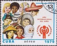 (1979-041) Сцепка (4 м) Куба "Дети разных народов"    Международный год детей III Θ
