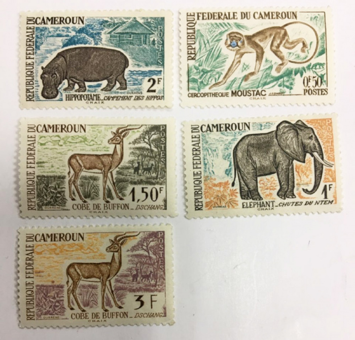 (--) Набор марок Камерун &quot;5 шт.&quot;  Негашеные  , III O