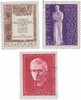 (1967-038-040)Набор Польша "М. Склодовская-Кюри"   100 лет со дня рождения М. Склодовской-Кюри III Θ