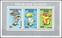 (№1991-1108) Лист марок Нигер 1991 год "Грибы", Гашеный