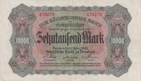 (№1923P-S958) Банкнота Германия 1923 год "10,000 Mark"