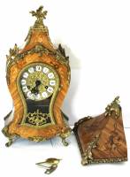 Часы в стиле "BOULLE", Италия, середина ХХ в., 67*27*12 см., механизм Германия (сост. на фото)