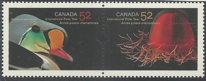 (№2007-2391) Лист марок Канада 2007 год &quot;Король Гаги Somateria spectabilis глубоководных медуз КРО&quot;,