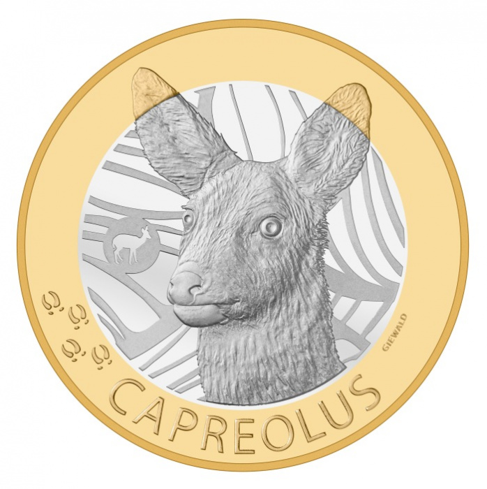 (2019) Монета Швейцария 2019 год 10 франков &quot;Косуля&quot;  Биметалл  UNC