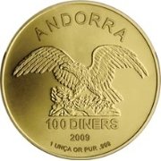 () Монета Андорра 2010 год 100  ""    AU