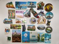 Набор магнитов Разные страны города 29 штук