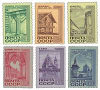 1968-124-127  Серия Набор марок (6 шт) СССР  Памятники архитектуры III O