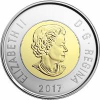 () Монета Канада 2017 год 2 доллара ""  Биметалл (Серебро - Ниобиум)  UNC