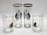 Пивные кружки 4 штуки Kozel и Великий Новгород 