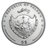 () Монета Палау 2013 год 5  ""   Биметалл (Серебро - Ниобиум)  UNC