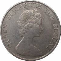 () Монета Гонконг 1980 год 5  ""   Медь-Никель  UNC