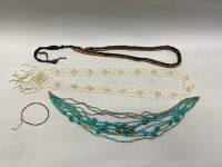 Колье, бусы, браслет из натуральных и искусственных материалов, 4 шт